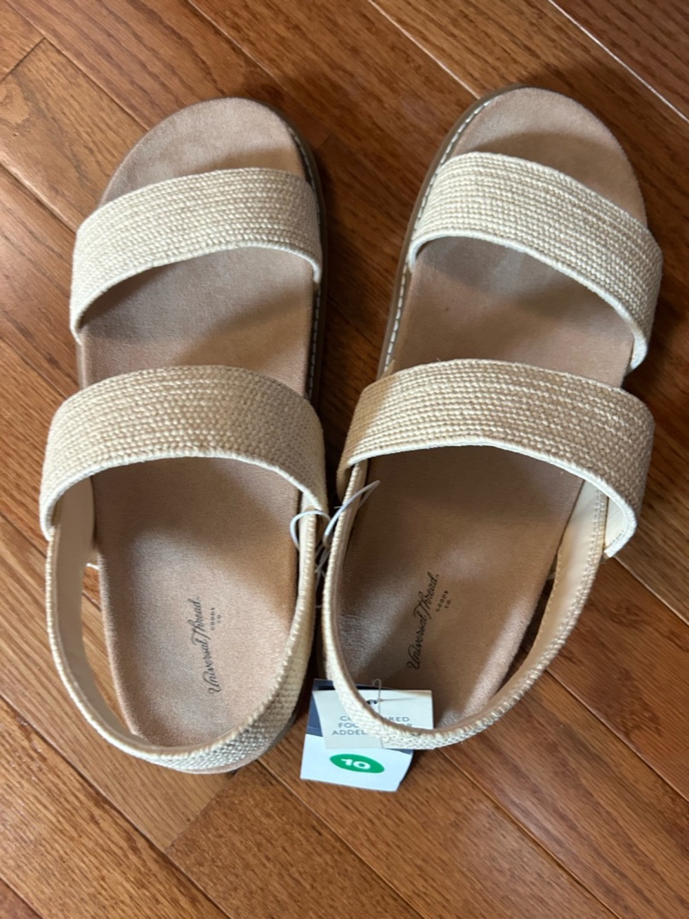 Universal Thread Braided Slingback Sandal in Cream and Tan - Picture 3 of 4